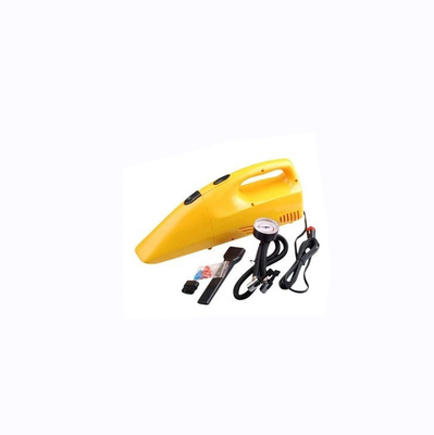Yellow Portable Car Vacuum Cleaner With 12v Dc Cigarette Lighter 35w - 60w