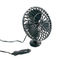 Mini Black Plactic Vehicle Cooling Fans Dc 12v Portable 4 Inch With Adsorption