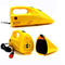 Yellow Portable Car Vacuum Cleaner With 12v Dc Cigarette Lighter 35w - 60w