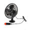 DC 12V Oscillating Car Cooling Fan With On / Off Switch Suction Cup Mounting