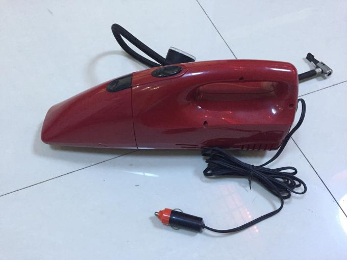 2 In 1 DC 12V Red And Yellow Fancy Portable Car Vacuum Cleaner For Car With Inflation Fuction 1