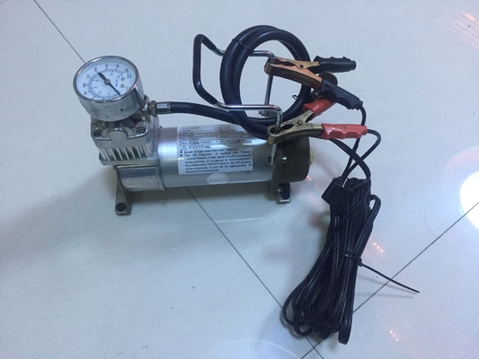 Metal Car Air Pump Compressor Single Cylinder For All Kinds Of Cars With Gauge