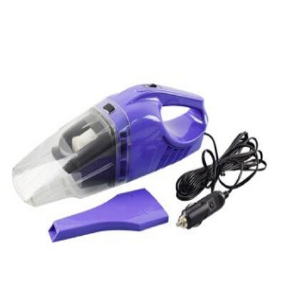 Purple Hand Held Battery Powered Vacuum Cleaners Dc 12v Plastic Material