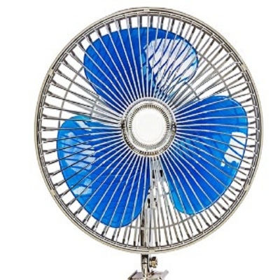 12v / 24v Car Cooling Fan 8 Inch Oscillating Fan With Full Safety Metal Guard