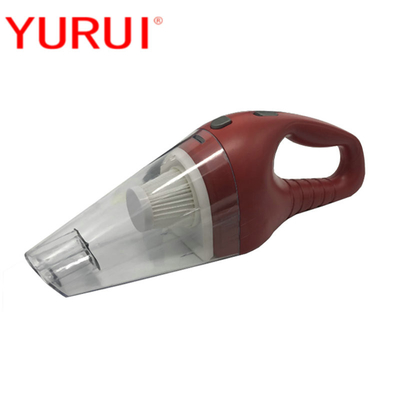 Plastic Car Vacuum Cleaner Red DC12v Portable Cigarette Lighter Washable Filter