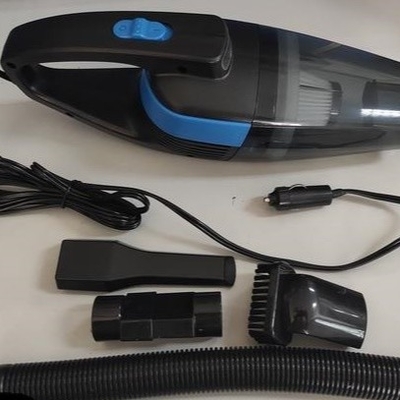 NEW DC12V Handheld Car Vacuum Cleaner With Cigarette Lighter LED lamp plastic black and blue