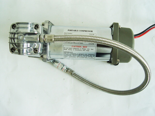 Heavy Duty Air Ride Suspension Compressor Truck Offroad Metal Air Ride Pneumatic  12v Chrome