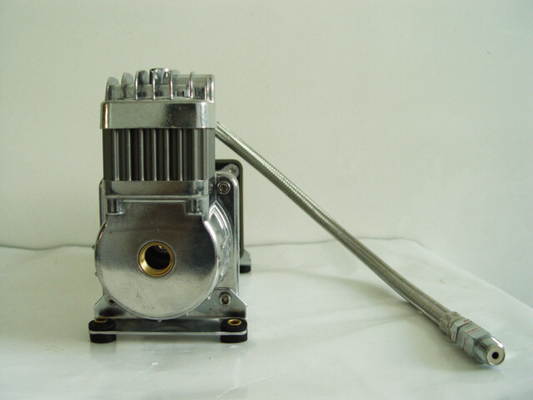 Heavy Duty Air Ride Suspension Compressor Truck Offroad Metal Air Ride Pneumatic  12v Chrome