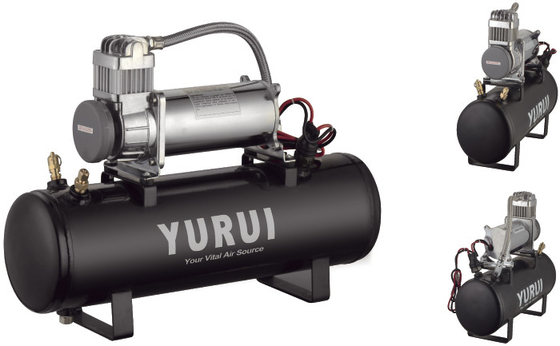 Good price 2.5 Gallon 12V Portable Compressed Air Tank IP67 with Steel / Chrome online