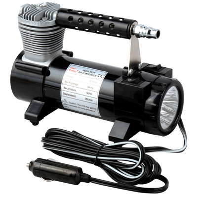 Good price 2 In 1 Portable Metal Single Cylinder Air Compressor With Light  / Bag And Hose online