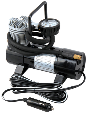 Cars Single Cylinder Air Compressor Pump With Guage And Bag Strong Inflation