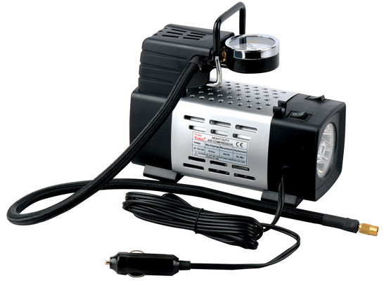 Silver Metal heavy duty portable air compressor 12v 180 W Fast Inflation