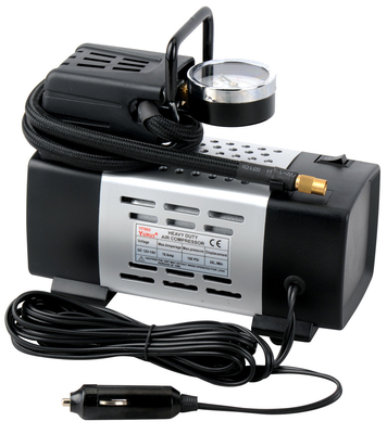 Good price Portable Metal Air Compressor 150PSI 12V Powerful Inflation With  2 Nozzle Adaptors online