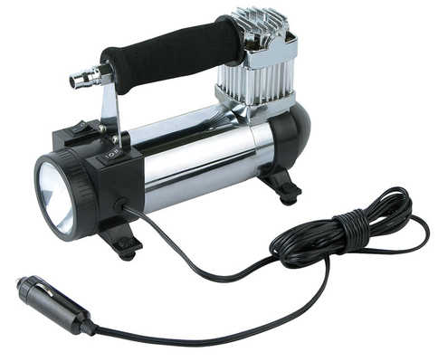 3 In 1 Metal Air Compressor Silver and Black With Kit Portable And Fast Inflation
