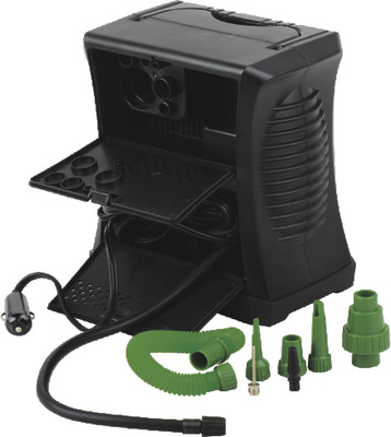 Durable Black Plastic 4 In 1 Car Air Compressor ,  Various Functions For Your Choice Fast Infaltion For Air System