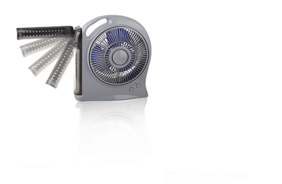 Various Function Automotive Cooling Fans With LED Light , Rechargeable Battery Fan