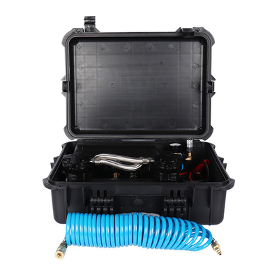 Double Cylinder Heavy Duty DC12V Air Suspension Compressor With Air Tank