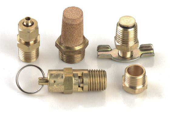 Good price 5 PC. Tank Port Fitting Kit  Drain Cock PSI Safety Valve With Metal Forair Ride Pump online
