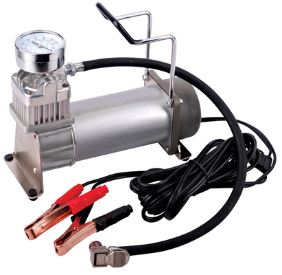 12V Single 200 Psi Vehicle Air Compressor Off Switch Chrome , Portable Air Compressor For Car