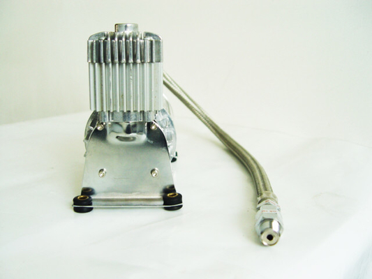 Pewter Air Suspension Compressor YURUI 6390R 150PSI For Air Bag Suspension Horn System