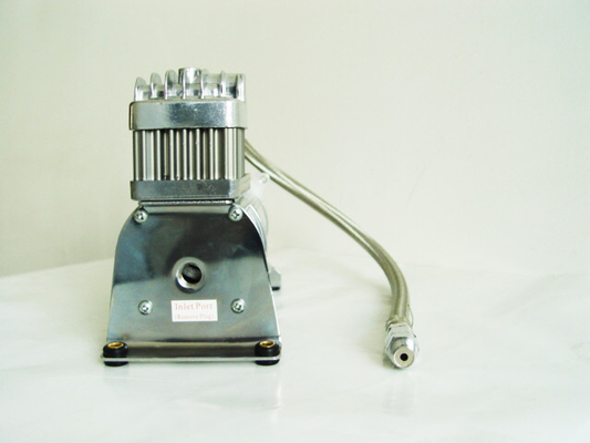 Single Chrome 150psi 12V and 24V Air Compressor IP54 YURUI 6376R