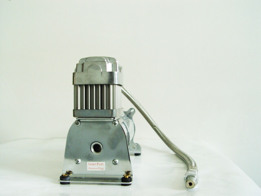 Single 150psi 12V 1/4" Air Suspension Compressor Heavy Duty Silver