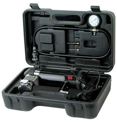 12v Black Chrome Metal Potable 3 In 1 Vehicle Air Compressors Kits For Cars