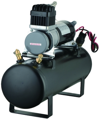 12V 150PSI Air Source Kits Onboard Air Systems 1.5 Gallon Tanks Black Metal For Fast Inflation