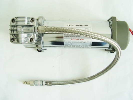 150PSI Chrome 1.75CFM Heavy Duty Portable Air Shock Compressor 12v With Air Tank