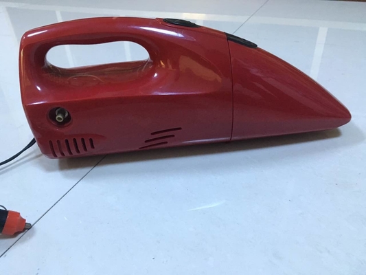 2 In 1 DC 12V Red And Yellow Fancy Portable Car Vacuum Cleaner For Car With Inflation Fuction