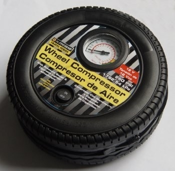 Tire Shape Portable Car Air Compressor Tyre Inflator Plastic DC12V