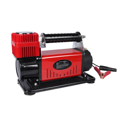 Heavy Duty Metal DC12V  Car Air Compressor With Pressure Gauge Car Tire  Air Inflator Single Cylinder Air Compressor