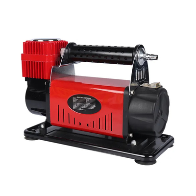 Heavy Duty Metal DC12V  Car Air Compressor With Pressure Gauge Car Tire  Air Inflator Single Cylinder Air Compressor
