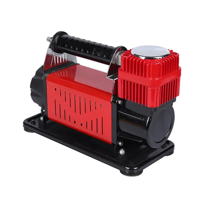Heavy Duty Metal DC12V  Car Air Compressor With Pressure Gauge Car Tire  Air Inflator Single Cylinder Air Compressor