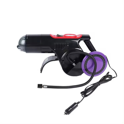 12V Vacuum Cleaner And Air Compressors Handheld Mini With LED Light Air Pressure Digital Gauge 3-In-1 Tire Inflate And C