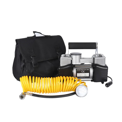 Portable Tire Pump DC 12 Volt Metal Tire Inflator Car Air Compressor For Truck With Cloth Bag
