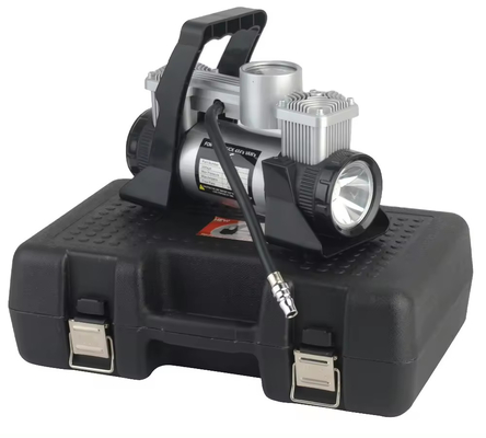 Car Tire Inflator Dc 12v  Metal Pressure Auto Air Compressor With Plastic Box