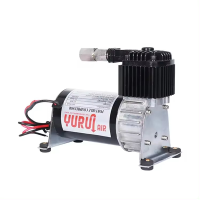 Dc 12v  Air Ride Suspension Compressor Chrome And Black For Truck