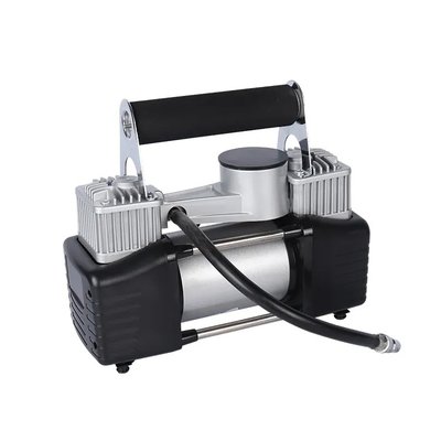 DC12V Double Cylinder Metal Car Air Compressor For Car Inflation Pump