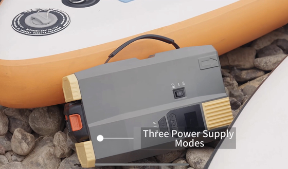12v Paddle Board Pump with Rechargeable Battery and AC Power Line 110-220v for Inflatable Tools up to 20PSI