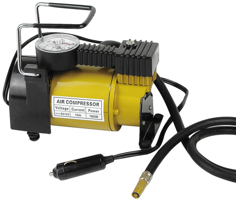 Portable Metal Single Cyclinder DC12v Car Tyre Inflation Pump With Handle