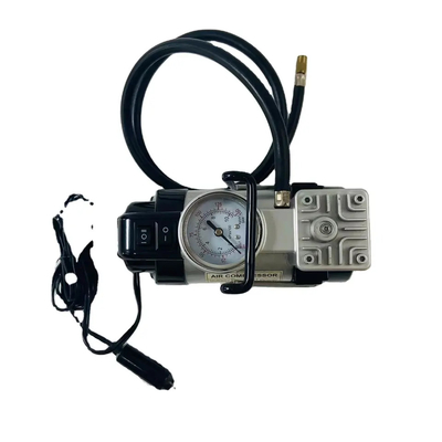 Metal Portable Car Tire Air Compressor With Lamp And Handle For Tires Inflation