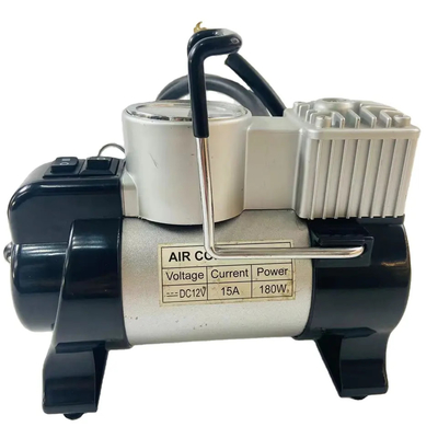 Metal Portable Car Tire Air Compressor With Lamp And Handle For Tires Inflation