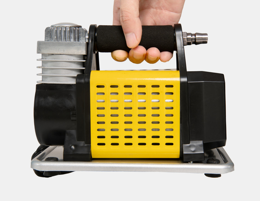 Portable Car Tyre Inflator With Metal Pressure Gauge And Hose