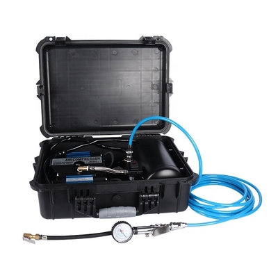 Heavy Duty Double Cylinder Car Air Compressor For Car Tire Inflation With Plastic Box