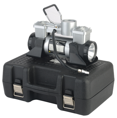 Double Cylinder Metal Air Compressor Plastic Box With High Power Pressure
