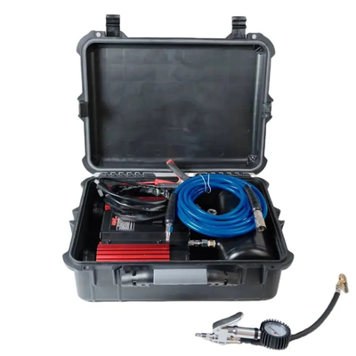 Off-Road Double Cylinder Air Compressor With Plastic Box Car Tire Inflator
