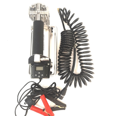 Metal Car Air Compressor Crocodile Clip Single Cylinder Digital Display Car Inflation Air Pump