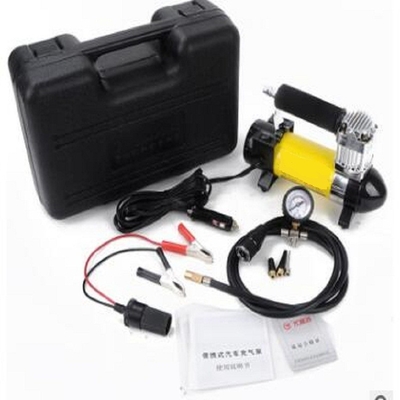 Yellow High Volume 12v Shock Air Compressor Three In One Shock Air Compressor