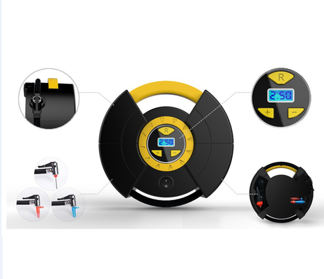 Good price 150psi Plastic Car Air Compressor Black Yellow Color For Automotive Tyre online